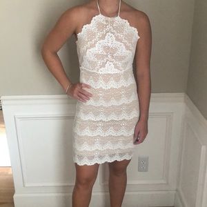 Nightcap clothing Monaco white halter dress